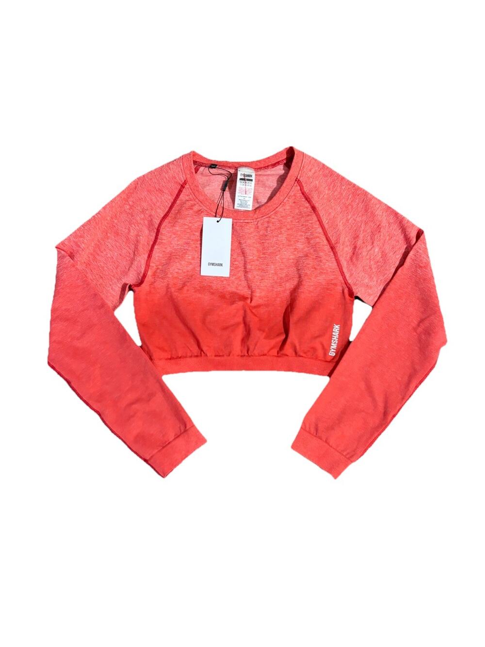 Gymshark Women's Adapt Ombré Crop Top Raspberry Red Size XL NWT